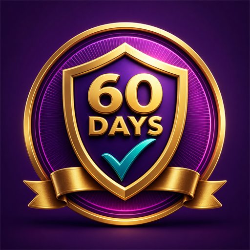 60 days money-back guarantee badge